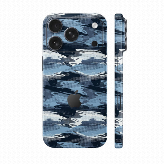 Dán Skin IPhone 17 Series Vân Nổi Camo Seamless Xanh | UVPT23