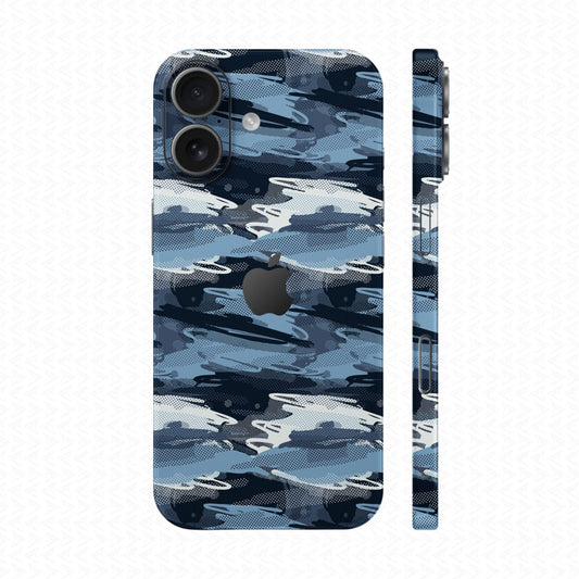 Dán Skin IPhone 17 Series Vân Nổi Camo Seamless Xanh | UVPT23