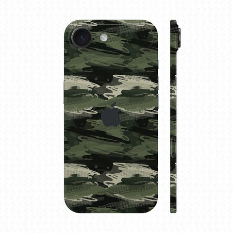 Dán Skin IPhone 17 Series Vân Nổi Camo Seamless Xanh Quân Đội | UVPT23