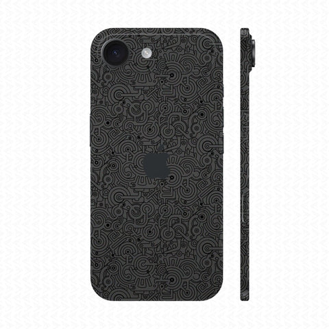 Dán Skin IPhone 17 Series Vân Nổi Pattern Machine Xám | UVPT25