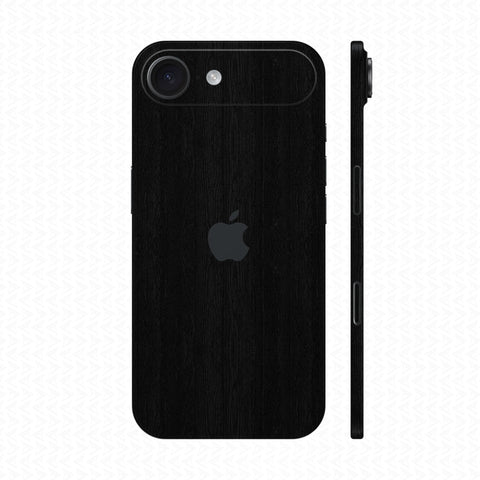 Dán Skin IPhone 17 Series Vân Nổi Pattern Wood Đen | UVPT26