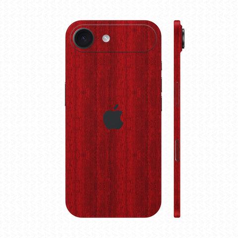 Dán Skin IPhone Air Vân Nổi Pattern Wood Đỏ | UVPT26
