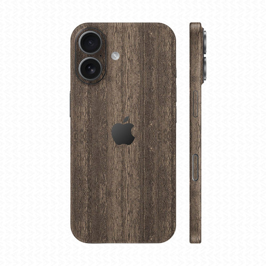 Dán Skin IPhone 17 Series Vân Nổi Pattern Wood Nâu | UVPT26