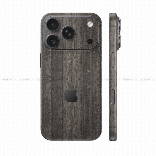 Dán Skin IPhone 17 Series Vân Nổi Pattern Wood Titan | UVPT26