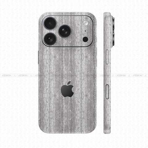 Dán Skin IPhone 17 Pro Max Vân Nổi Pattern Wood Trắng | UVPT26