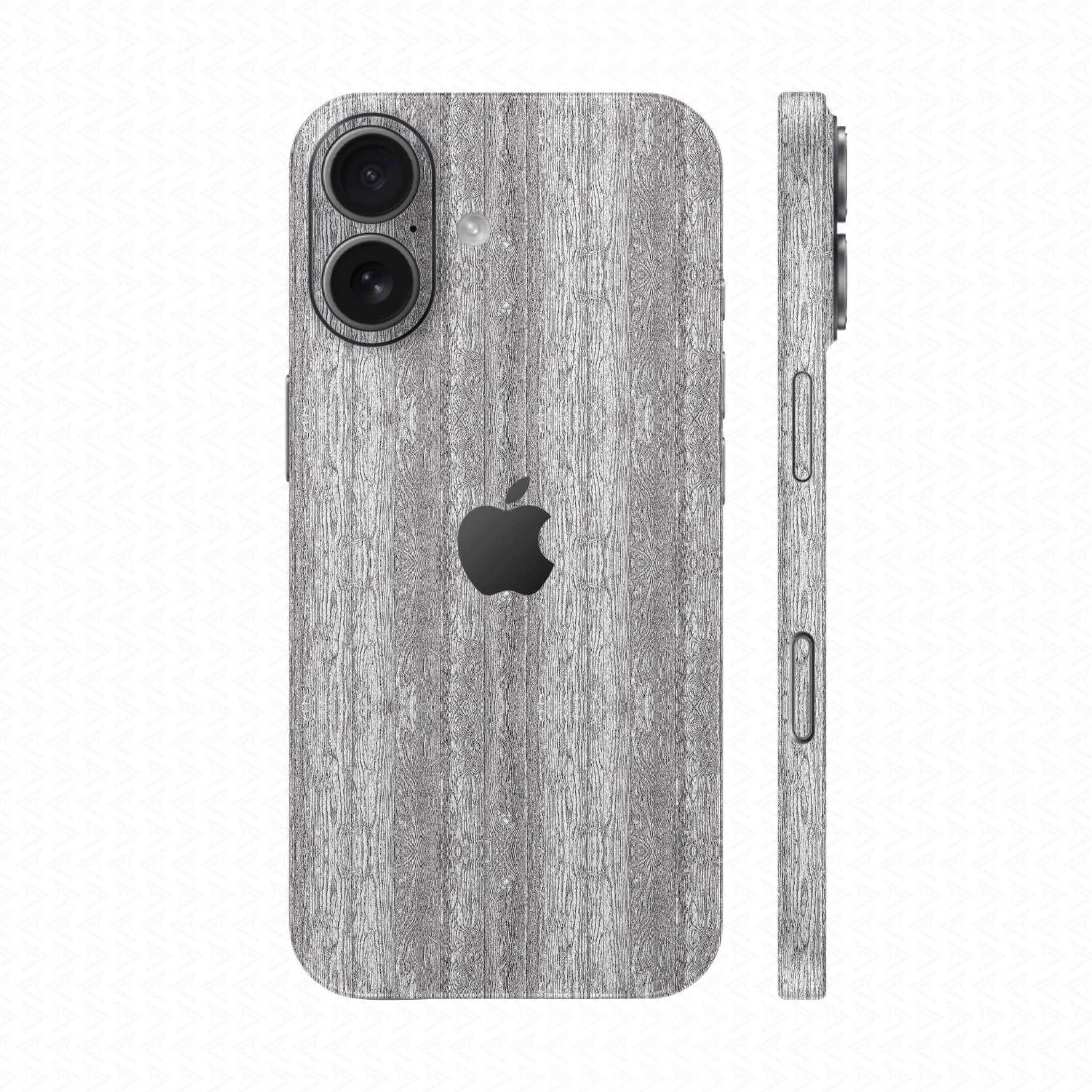 Dán Skin IPhone 17 Vân Nổi Pattern Wood Trắng | UVPT26