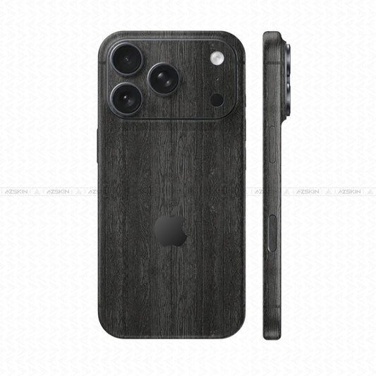 Dán Skin IPhone 17 Series Vân Nổi Pattern Wood Xám | UVPT26