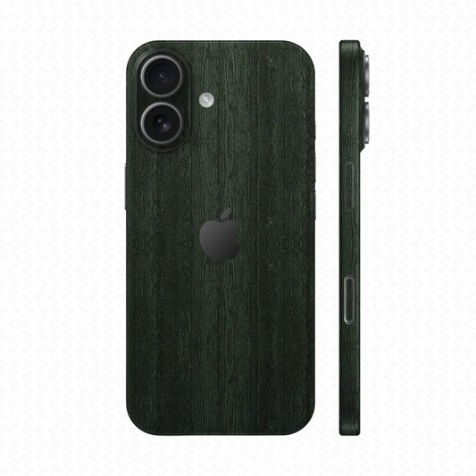 Dán Skin IPhone 17 Series Vân Nổi Pattern Wood Xanh Midnight | UVPT26