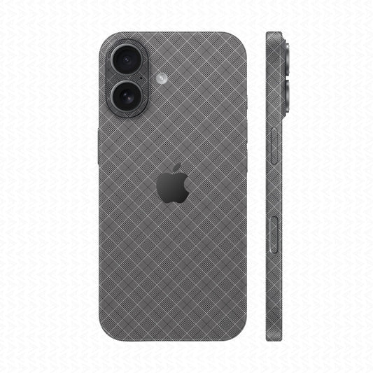 Dán Skin IPhone 17 Vân Nổi Pattern BB Bạc | UVPT27