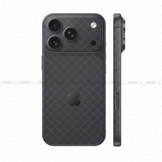 Dán Skin IPhone 17 Series Vân Nổi Pattern BB Xám | UVPT27