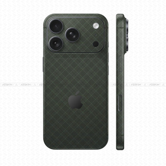Dán Skin IPhone 17 Pro Max Vân Nổi Pattern BB Xanh Midnight | UVPT27