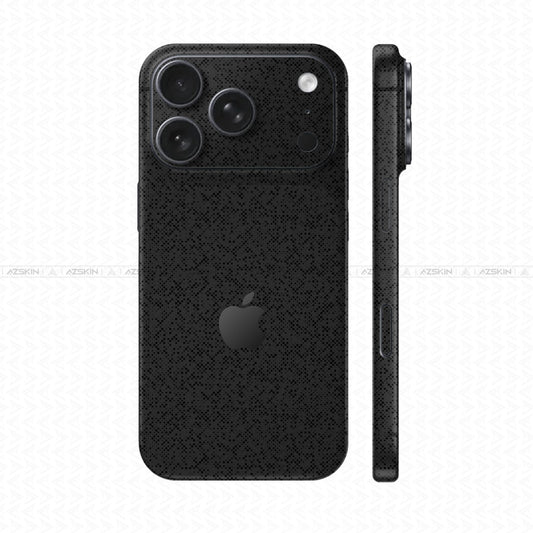 Dán Skin IPhone 17 Series Vân Nổi Pattern Black 06 | UVPT28
