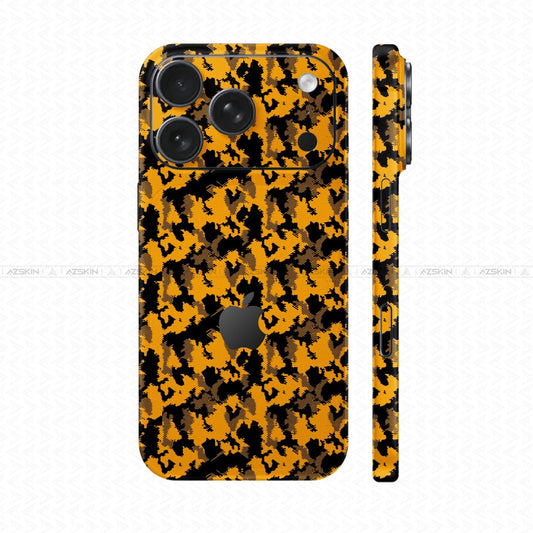 Dán Skin IPhone 17 Pro Max Vân Nổi Camo Urban 2026 Cam | UVPT31