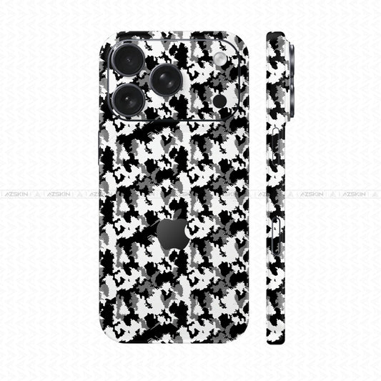 Dán Skin IPhone 17 Series Vân Nổi Camo 2026 Trắng | UVPT31