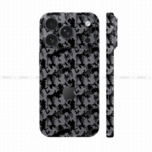 Dán Skin IPhone 17 Series Vân Nổi Camo Urban 2026 Xám | UVPT31