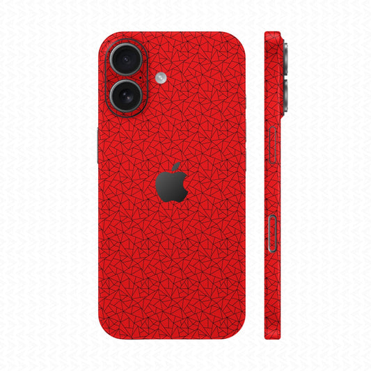 Dán Skin IPhone 17 Series Vân Nổi Nordic 02 Đỏ | UVPT33