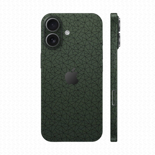 Dán Skin IPhone 17 Series Vân Nổi Nordic 02 Xanh Midnight | UVPT33
