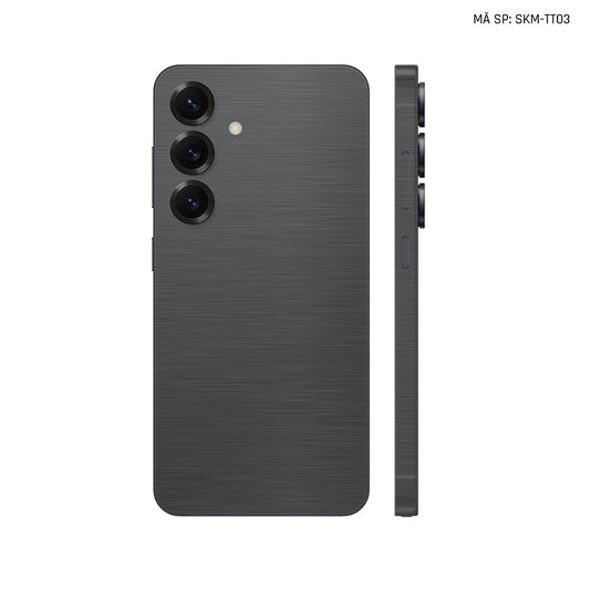 Dán Skin Samsung Galaxy S25 Series Vân Xước Titan Xám | SKM-TT03