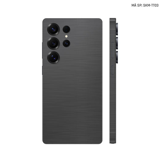 Dán Skin Samsung Galaxy S25 Series Vân Xước Titan Xám | SKM-TT03