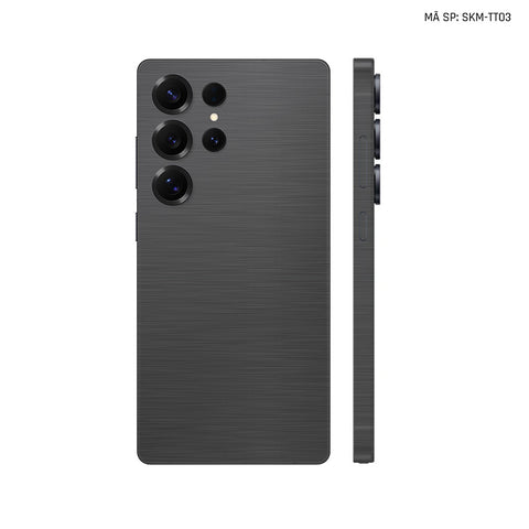 Dán Skin Samsung Galaxy S25 Series Vân Xước Titan Xám | SKM-TT03
