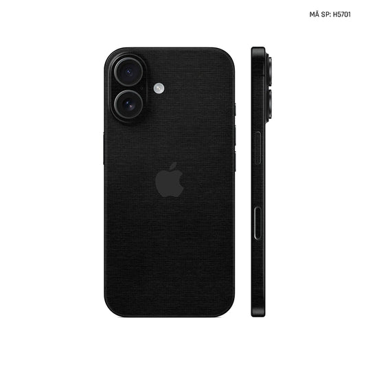 Miếng Dán Da IPhone 15 Series Vân Vải Đen | H5701