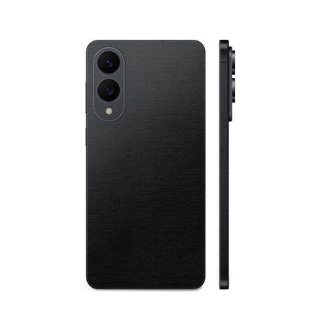 Miếng Dán Da Samsung Galaxy S25 Series Vân Vải Đen | H5701