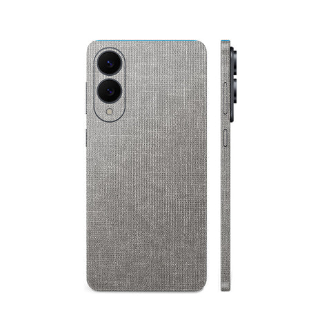 Miếng Dán Da Samsung Galaxy S25 Series Vân Vải Ghi Sáng | H5504