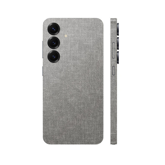 Miếng Dán Da Samsung Galaxy S24 Series Vân Vải Ghi Sáng