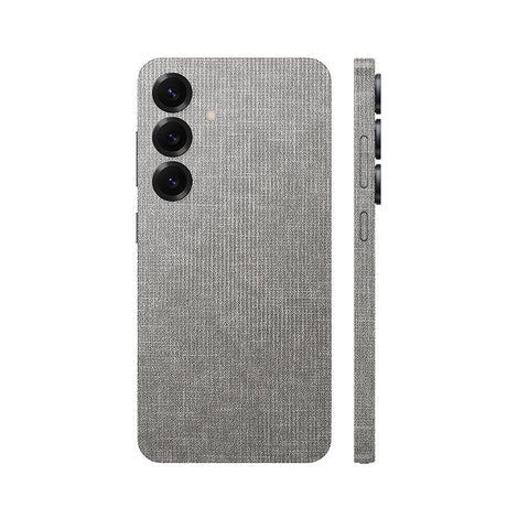 Miếng Dán Da Samsung Galaxy S25 Series Vân Vải Ghi Sáng | H5504