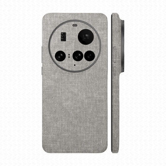 Miếng Dán Da Xiaomi 15 Ultra Vân Vải Ghi Sáng