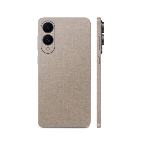 Miếng Dán Da Samsung Galaxy S25 Series Vân Vải Kaki | H5703