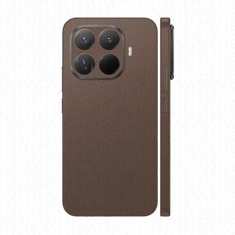 Miếng Dán Da Xiaomi 15T | Pro Vân Vải Nâu
