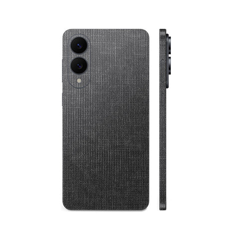 Miếng Dán Da Samsung Galaxy S25 Series Vân Vải Xám | H5501