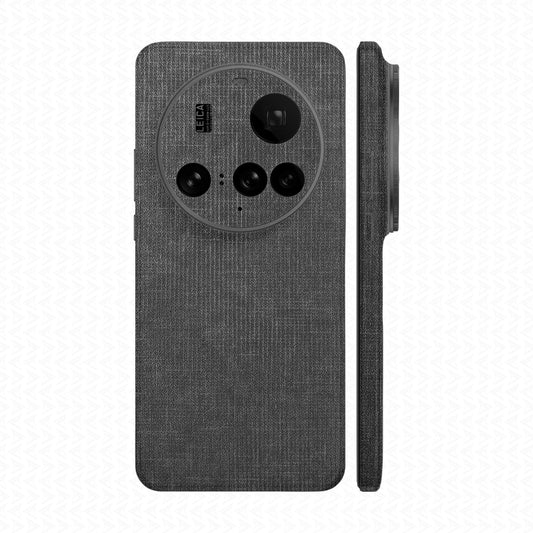 Miếng Dán Da Xiaomi 15 Series Vân Vải Xám