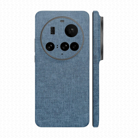 Miếng Dán Da Xiaomi 15 Series Vân Vải Xanh Navy
