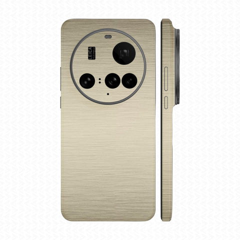 Dán Skin Xiaomi 15 Ultra Vân Xước Titan Vàng Sampanh | SKM-TT05