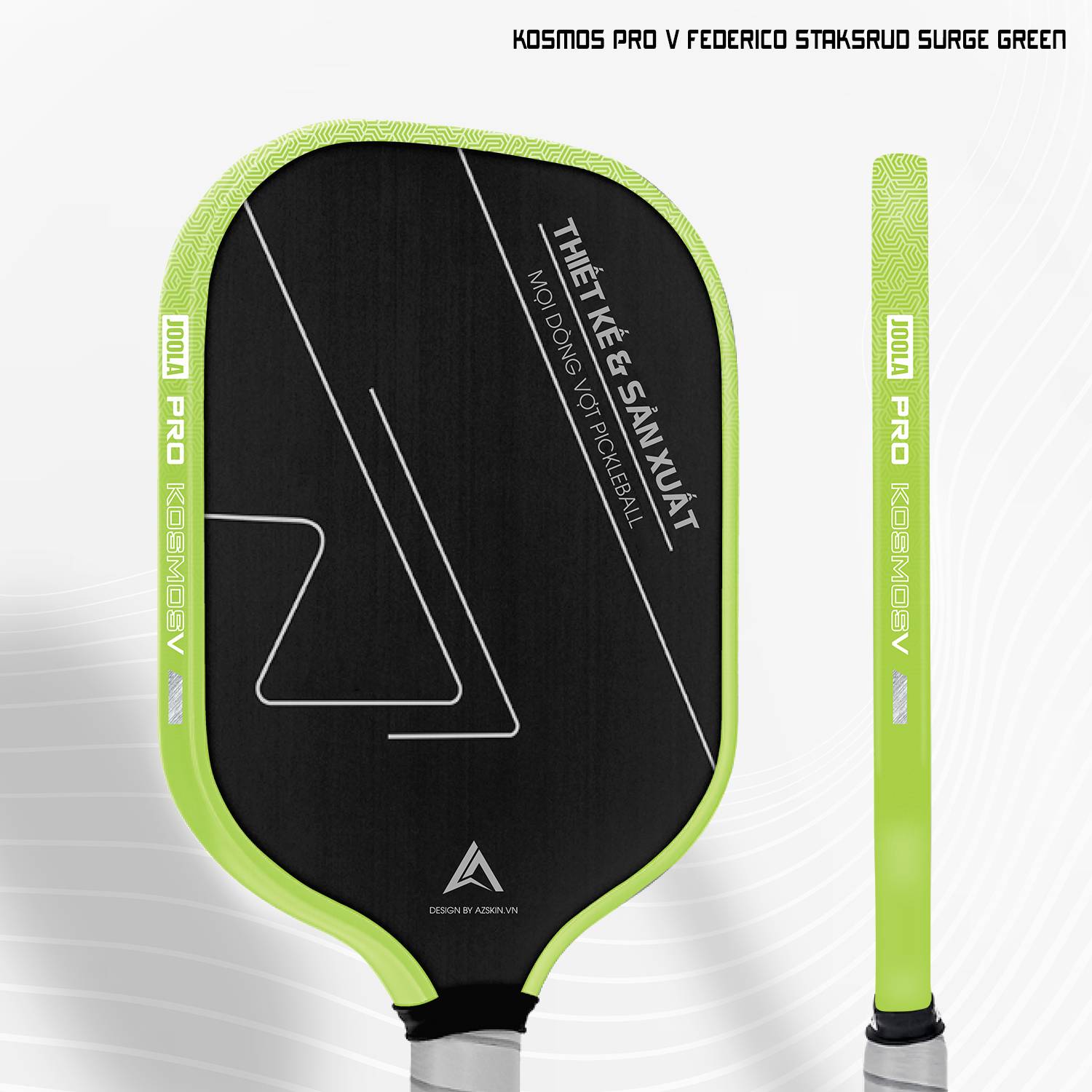 Dán Skin Viền Vợt Pickleball Kosmos Pro V Federico Staksrud Surge Green
