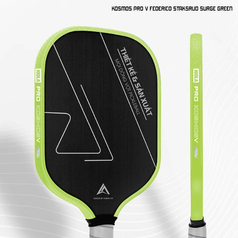 Dán Skin Viền Vợt Pickleball Kosmos Pro V Federico Staksrud Surge Green