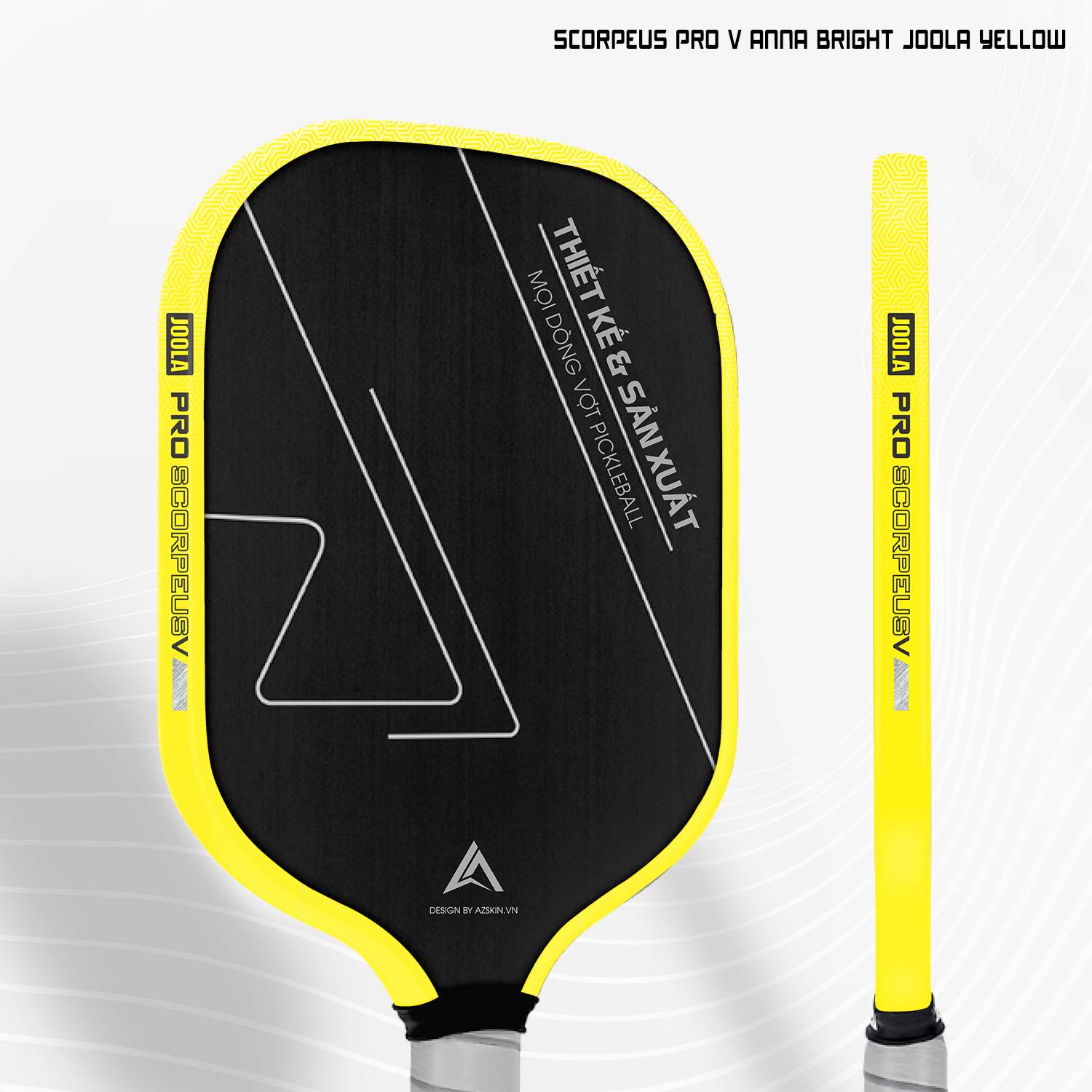 Dán Skin Viền Vợt Pickleball Scorpeus Pro V Anna Bright JOOLA Yellow
