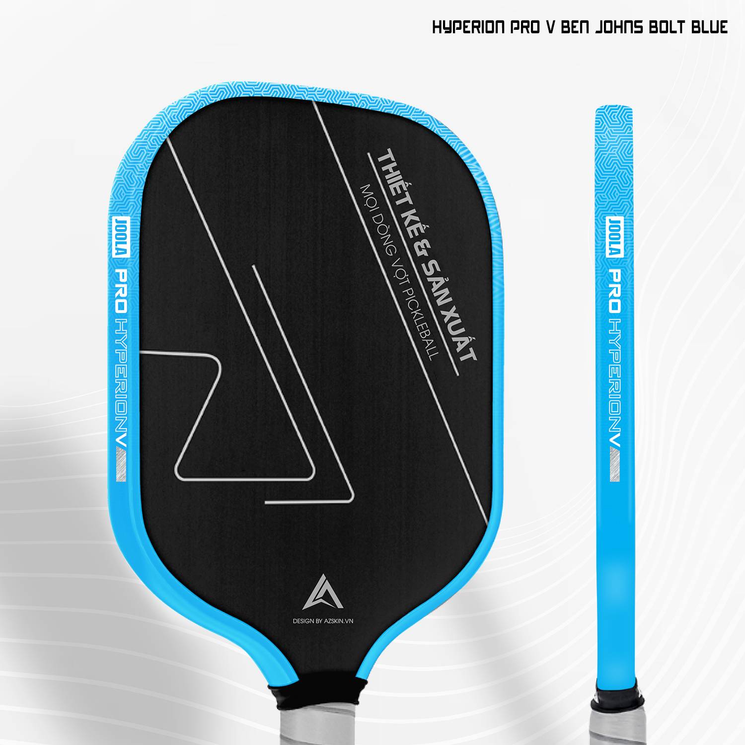 Dán Skin Viền Vợt Pickleball Hyperion Pro V Ben Johns Bolt Blue