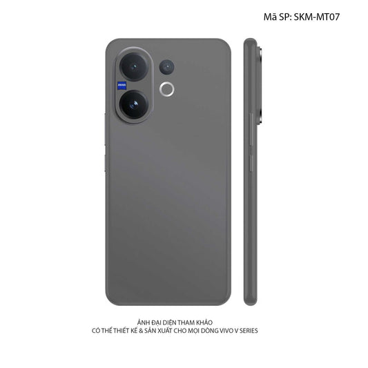 Dán Skin Vivo V60 Series Đổi Màu Xám Metallic | SKM-MT07