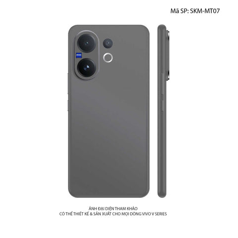 Dán Skin Vivo V60 Series Đổi Màu Xám Metallic | SKM-MT07