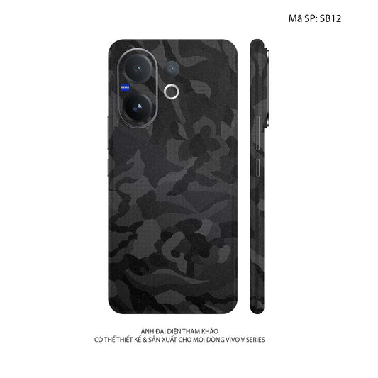 Dán Skin Vivo V60 Series Vân Camo Đen | SB12
