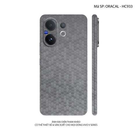 Dán Skin Vivo V60 Series Vân Tổ Ong Xám | ORACAL-HC933