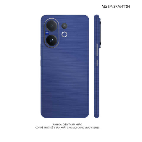 Dán Skin Vivo V60 Series Vân Xước Titan Xanh Navy | SKM-TT04