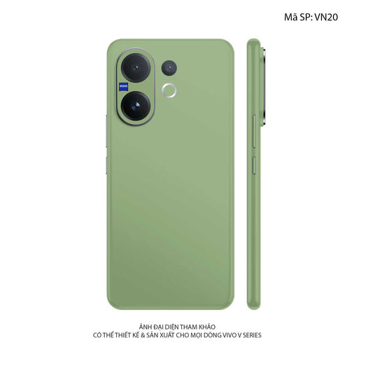 Dán Skin Vivo V60 | Lite Đổi Màu Xanh Rêu Nhạt VN20