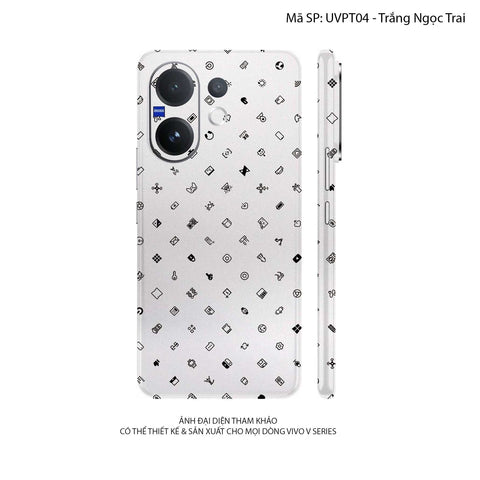Dán Skin Vivo V60 Series Vân Nổi ICON | UVPT04