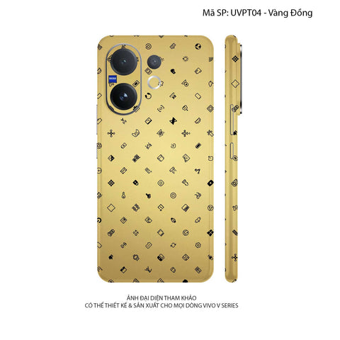 Dán Skin Vivo V60 Series Vân Nổi ICON | UVPT04