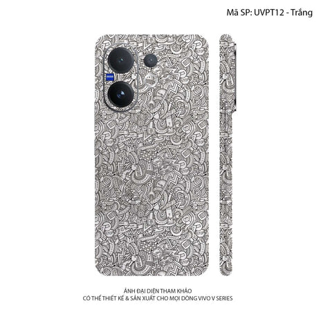 Dán Skin Vivo V60 Series Vân Nổi Pattern Cartoon | UVPT12