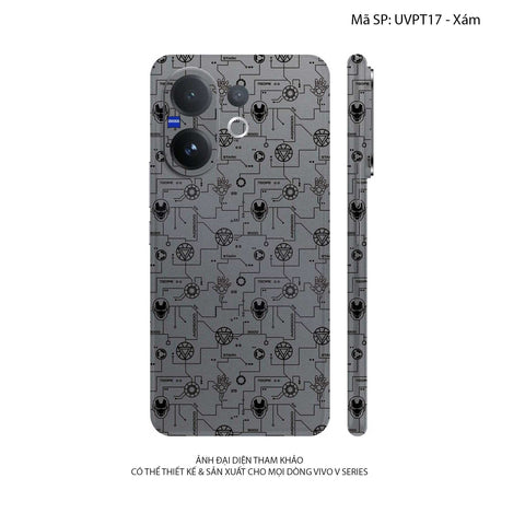 Dán Skin Vivo V60 Series Vân Nổi Iron Man | UVPT17